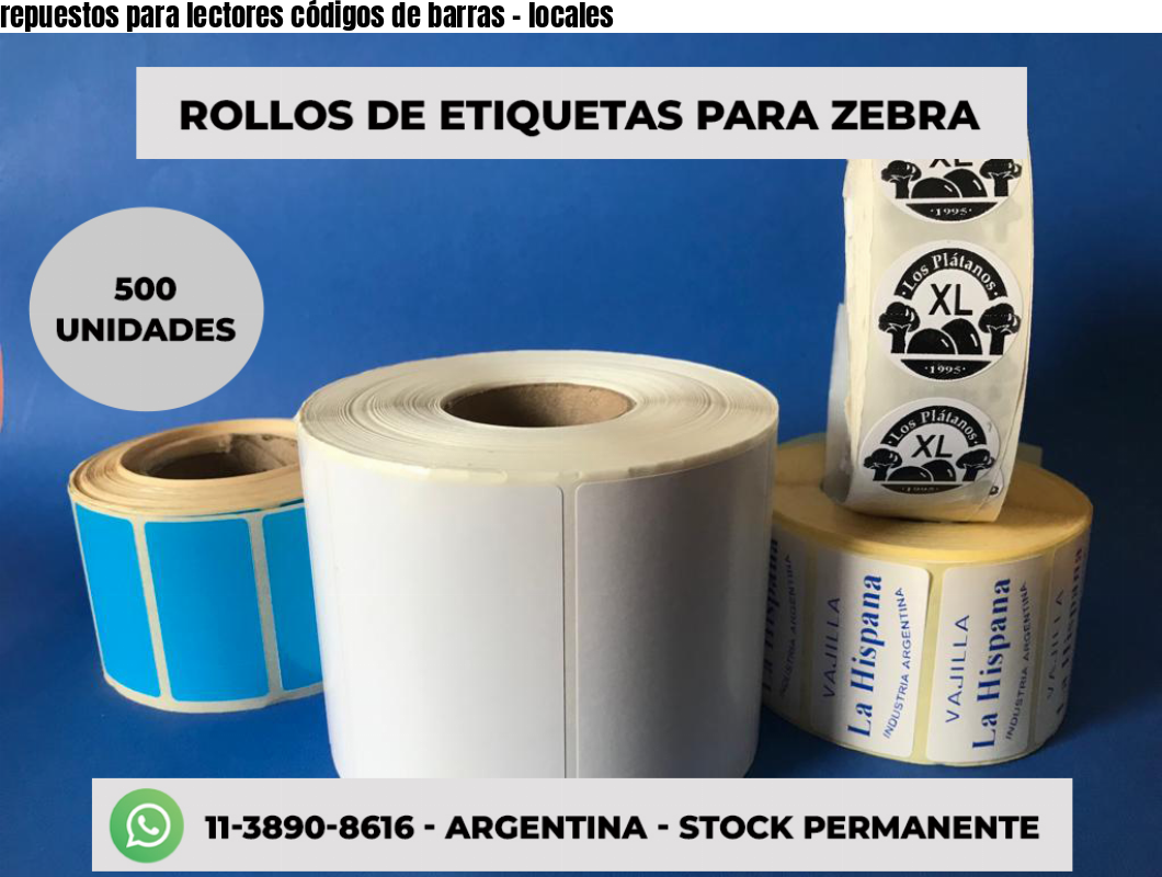 repuestos para lectores códigos de barras - locales