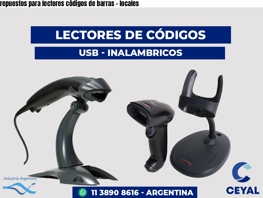 repuestos para lectores códigos de barras - locales