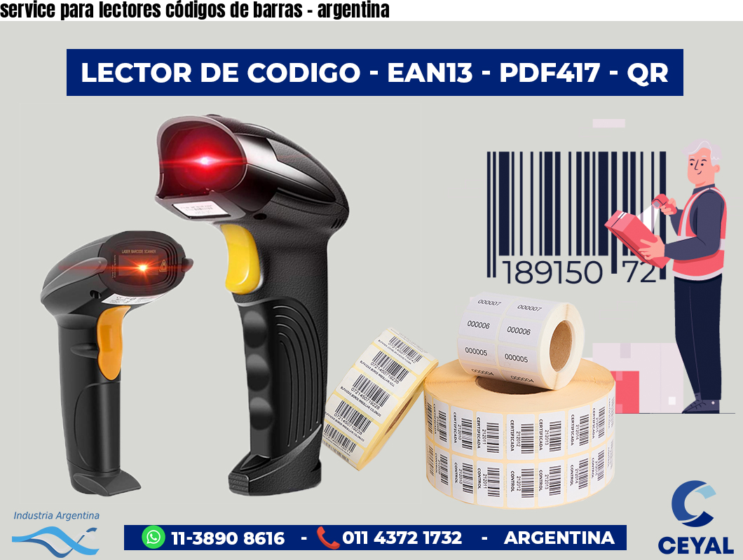 service para lectores códigos de barras - argentina