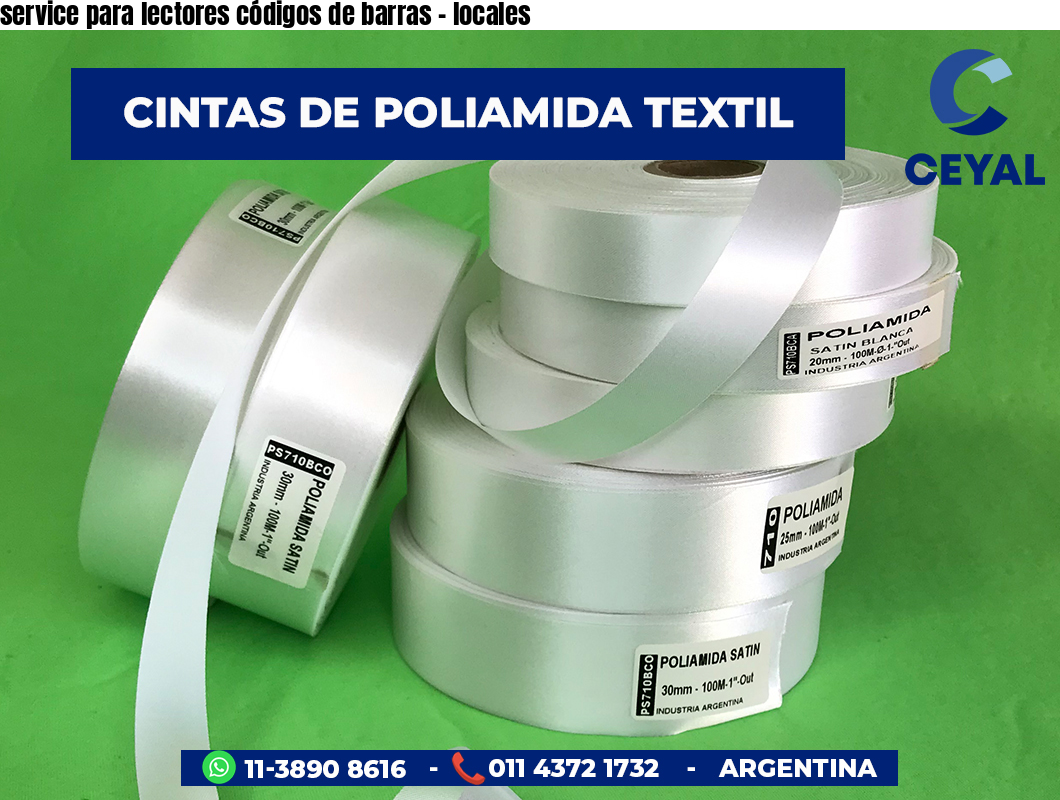 service para lectores códigos de barras - locales