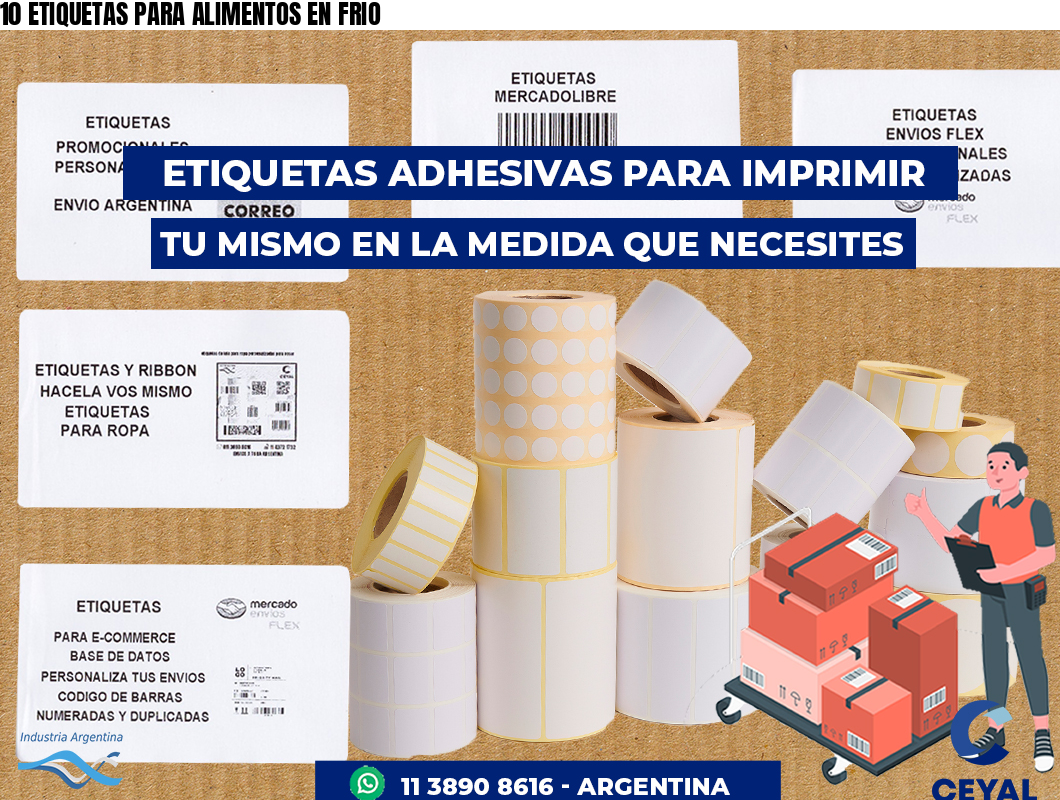 10 ETIQUETAS PARA ALIMENTOS EN FRIO