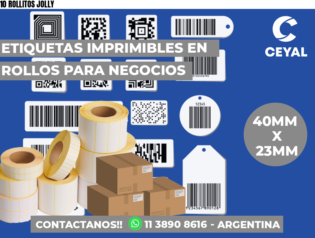 10 ROLLITOS JOLLY