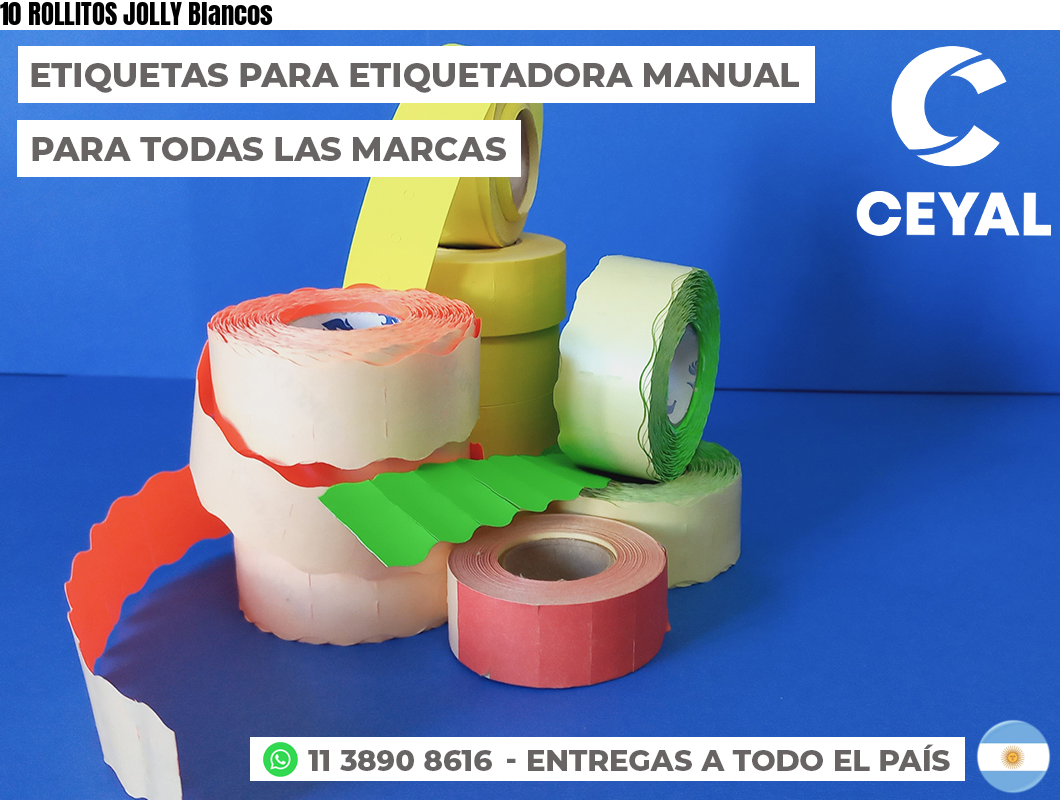 10 ROLLITOS JOLLY Blancos