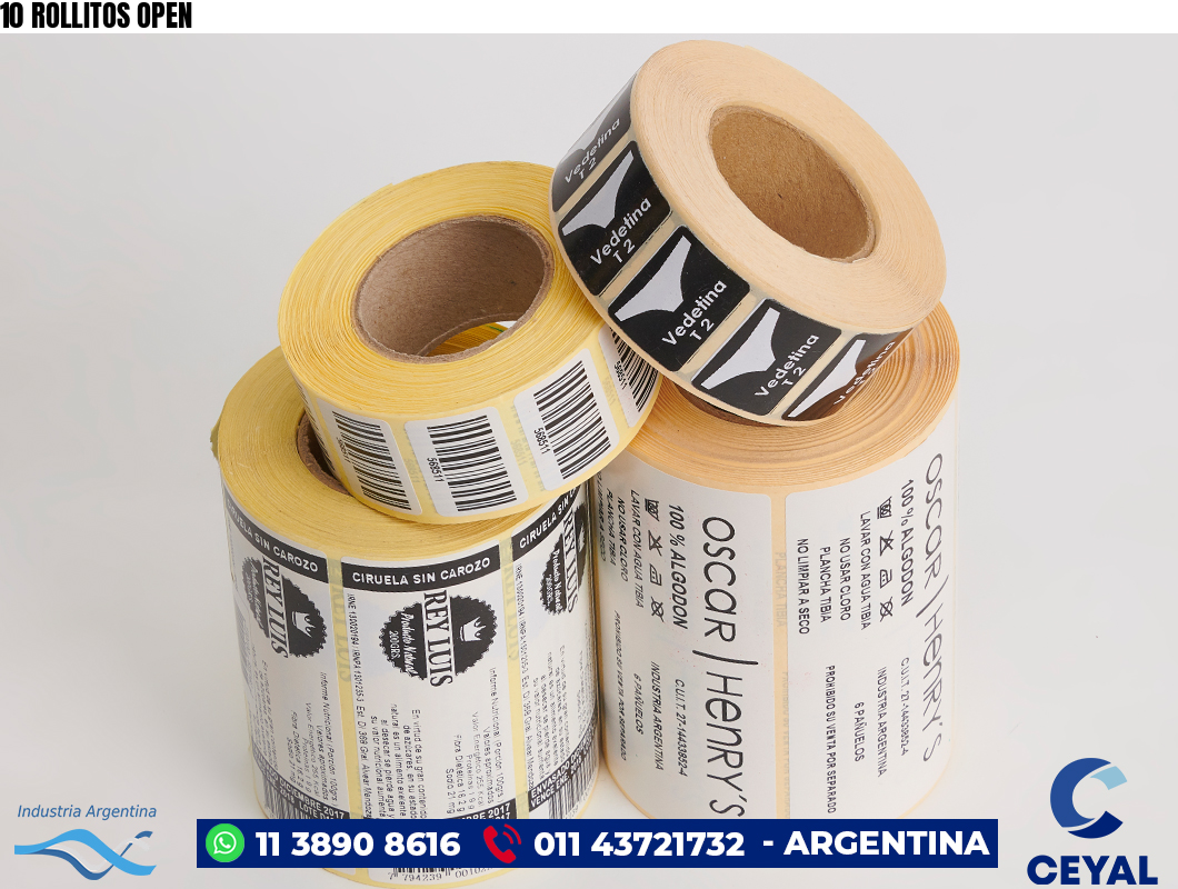 10 ROLLITOS OPEN