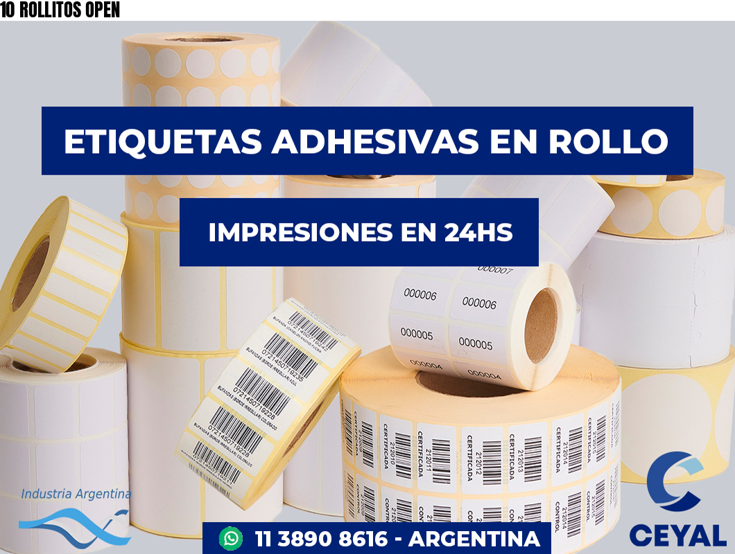 10 ROLLITOS OPEN