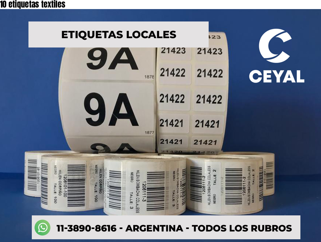 10 etiquetas textiles