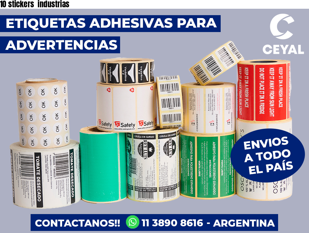 10 stickers industrias