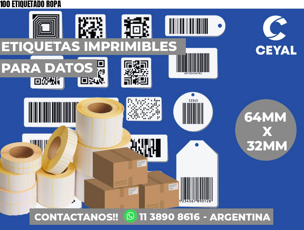 100 ETIQUETADO ROPA