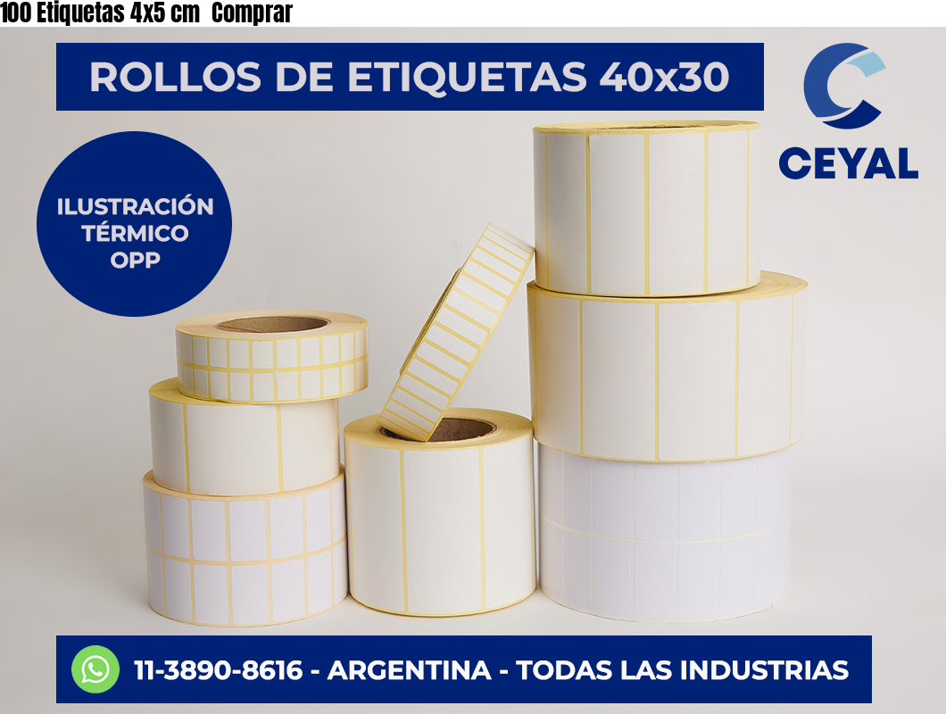 100 Etiquetas 4×5 cm  Comprar