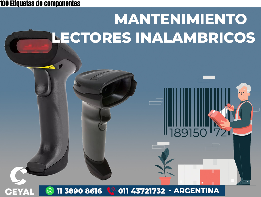 100 Etiquetas de componentes