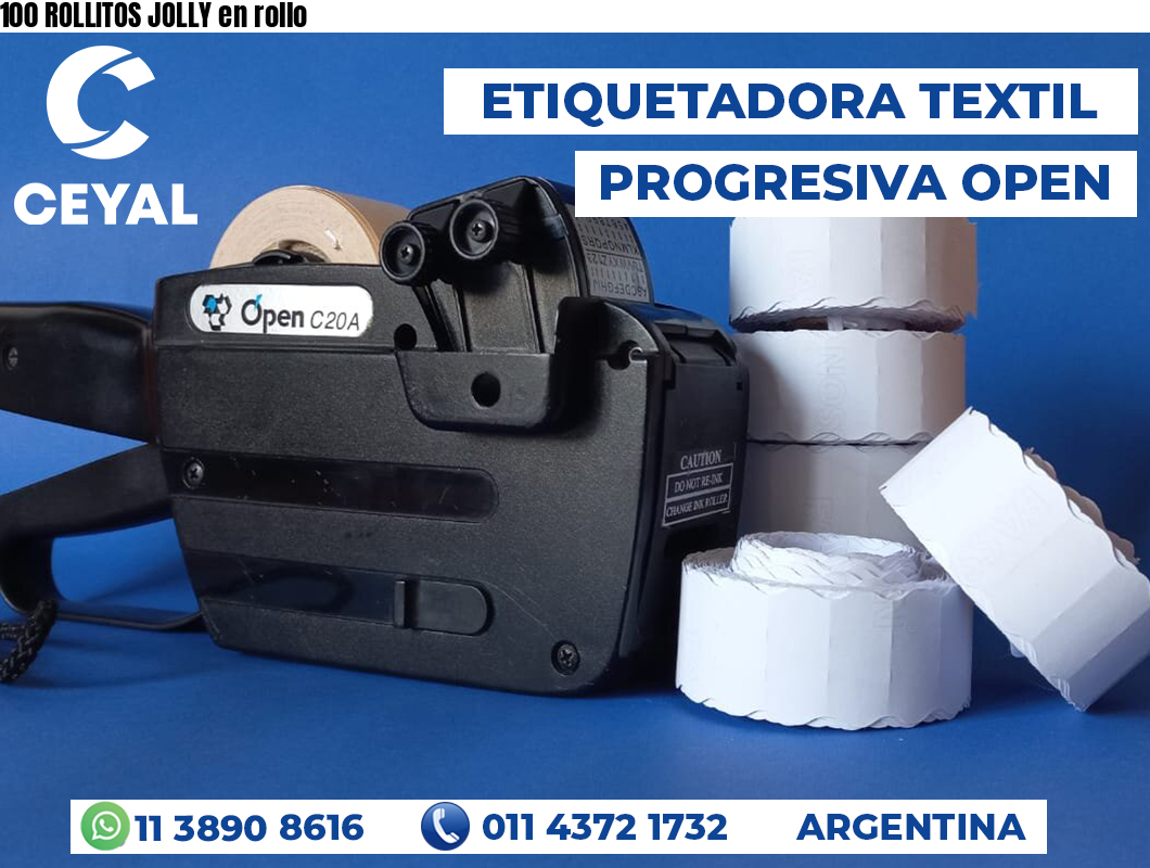 100 ROLLITOS JOLLY en rollo