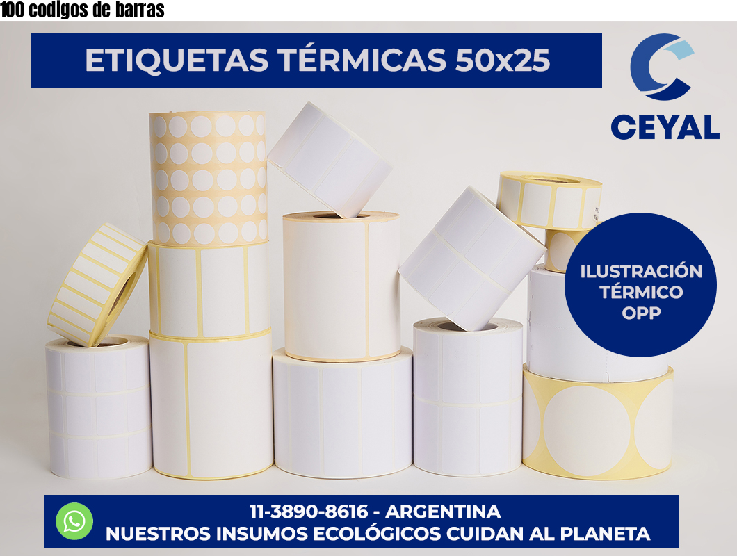 100 codigos de barras