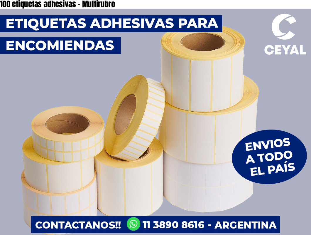 100 etiquetas adhesivas - Multirubro