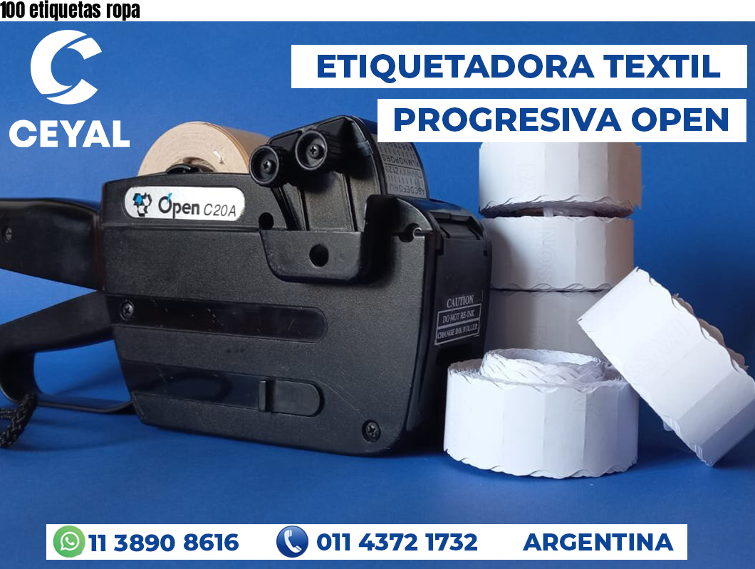100 etiquetas ropa