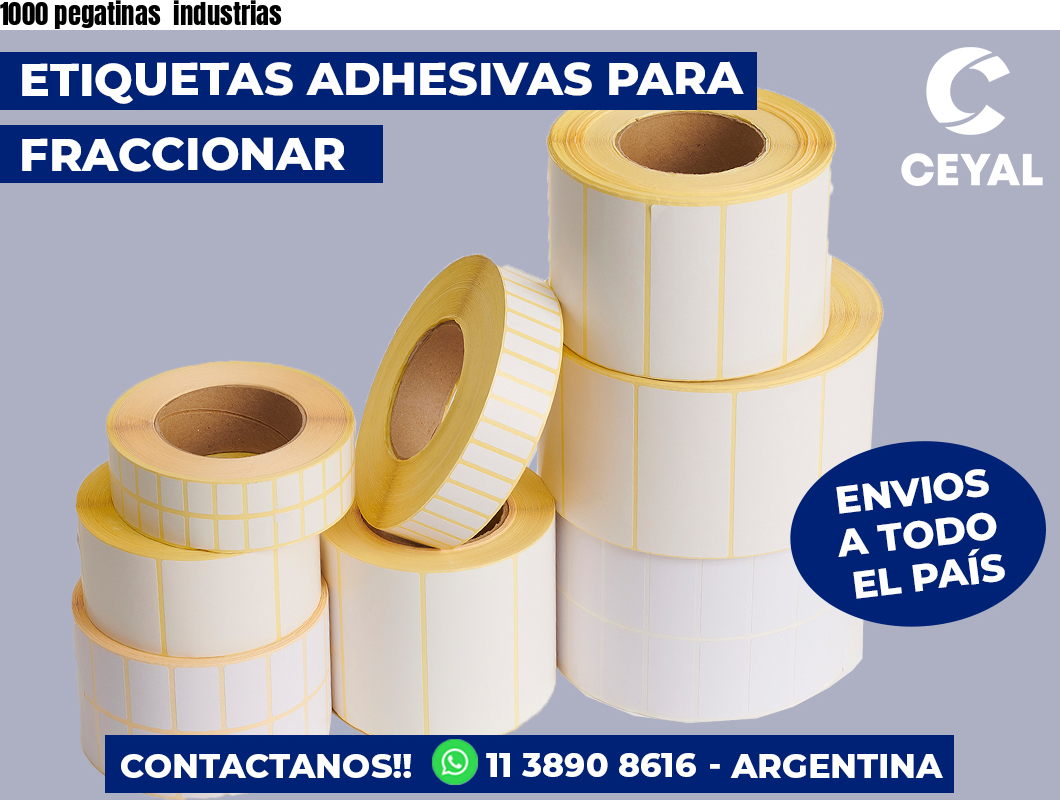 1000 pegatinas  industrias