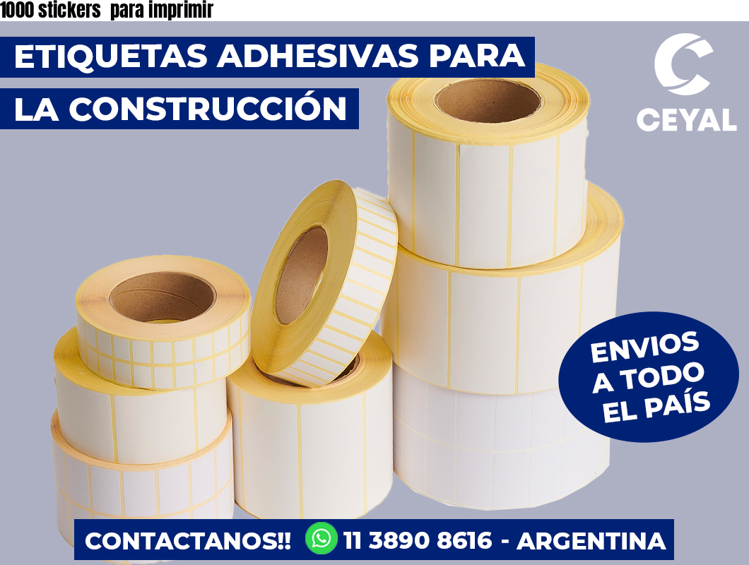1000 stickers  para imprimir