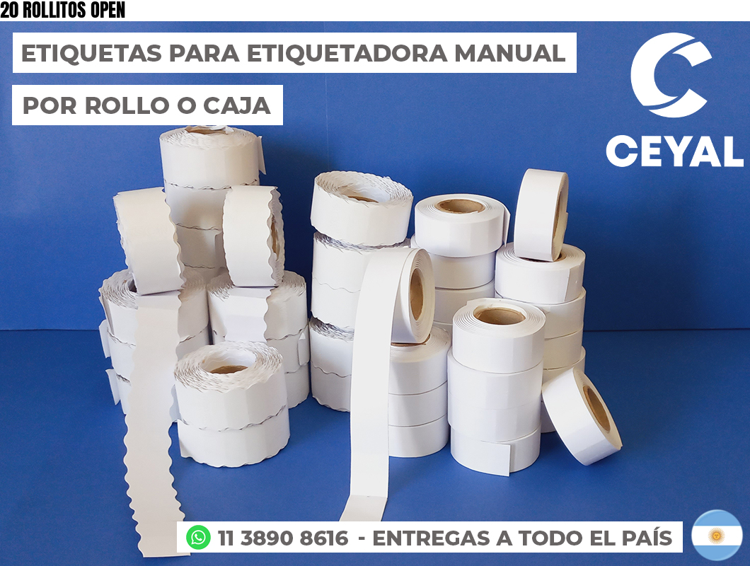 20 ROLLITOS OPEN