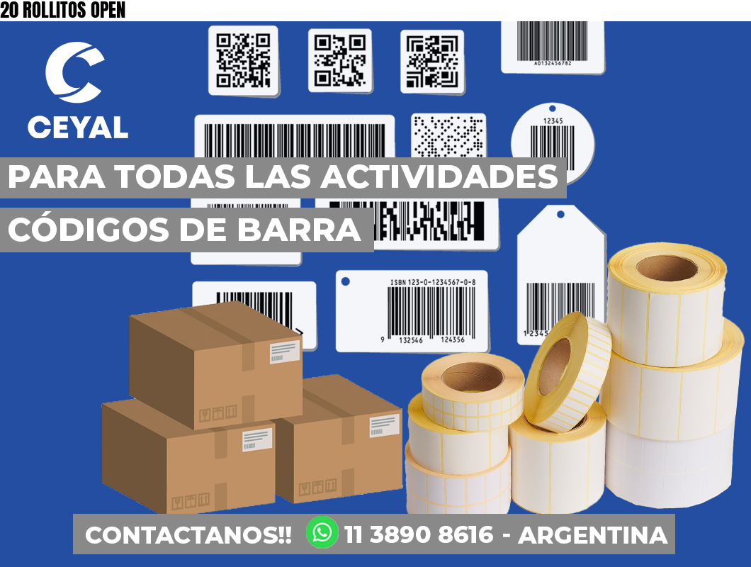 20 ROLLITOS OPEN