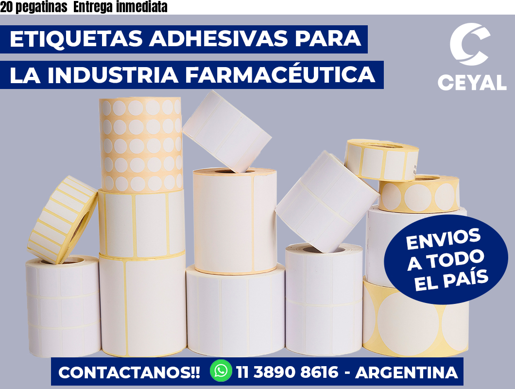 20 pegatinas  Entrega inmediata