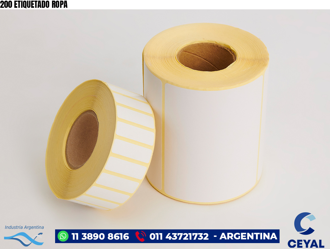 200 ETIQUETADO ROPA
