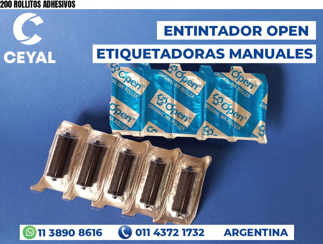 200 ROLLITOS ADHESIVOS