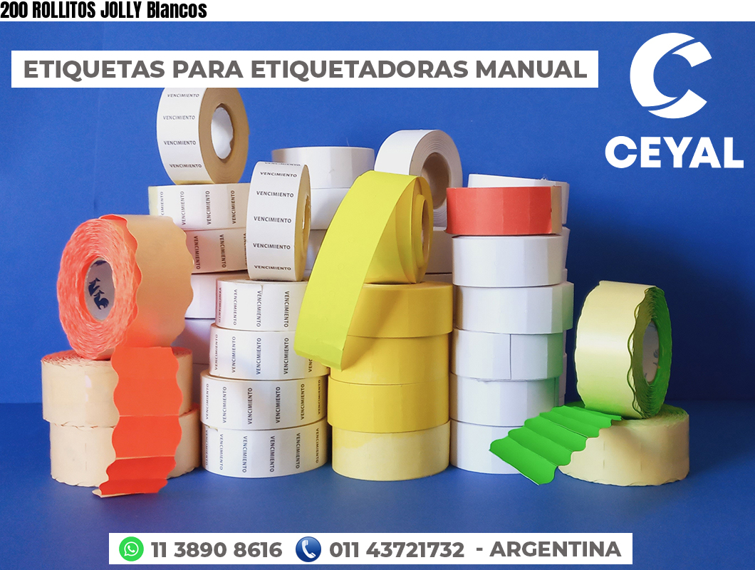 200 ROLLITOS JOLLY Blancos