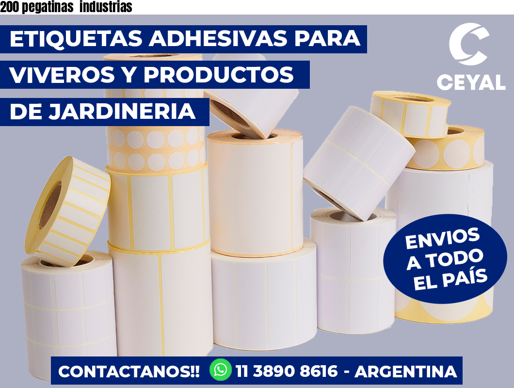 200 pegatinas industrias