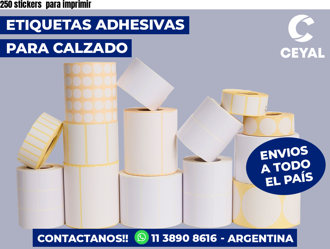 250 stickers  para imprimir