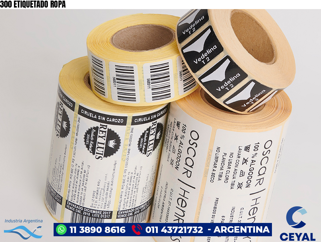 300 ETIQUETADO ROPA