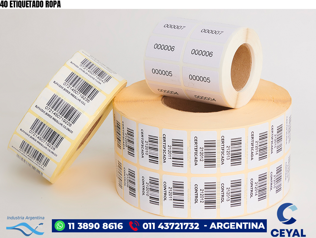 40 ETIQUETADO ROPA