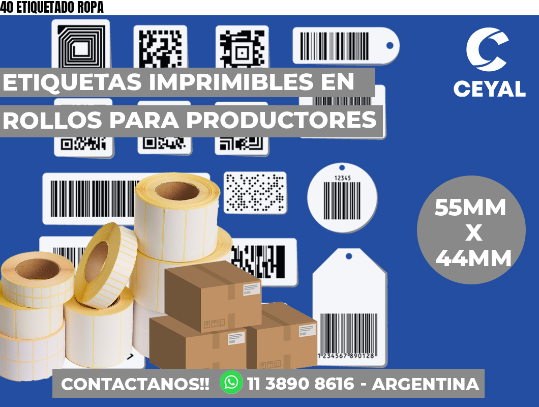 40 ETIQUETADO ROPA