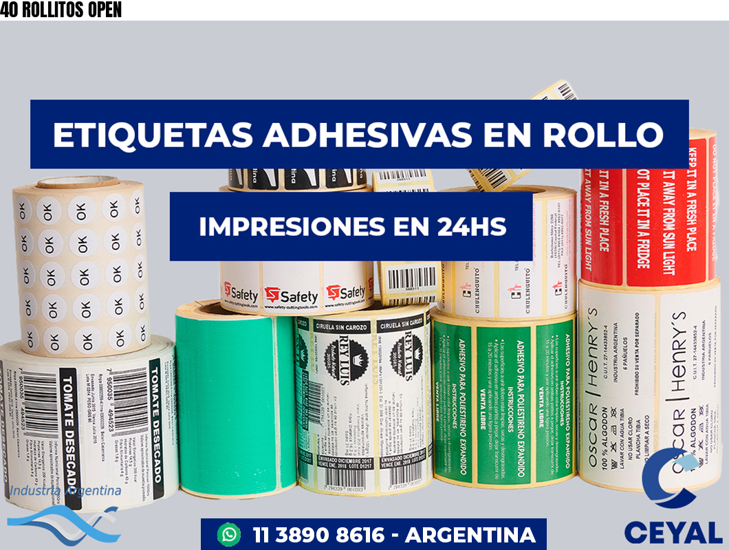 40 ROLLITOS OPEN