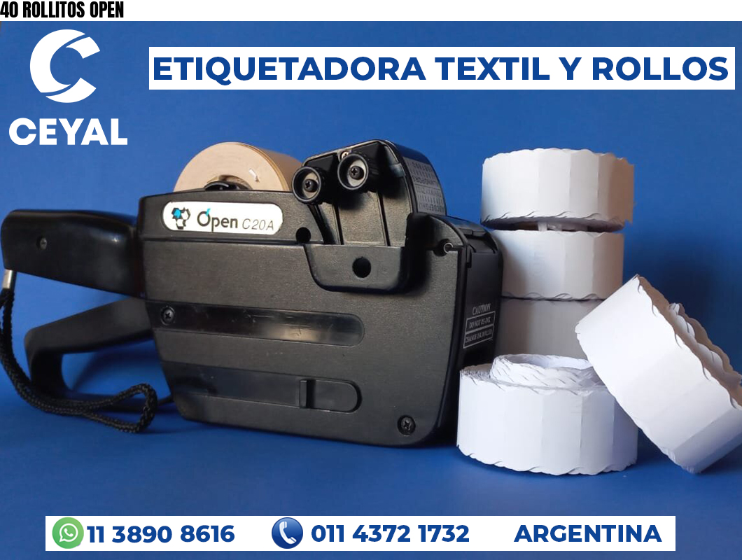 40 ROLLITOS OPEN