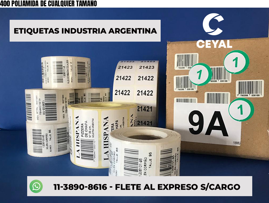 400 POLIAMIDA DE CUALQUIER TAMAÑO