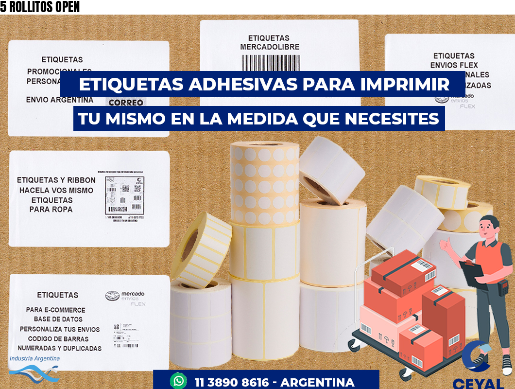 5 ROLLITOS OPEN
