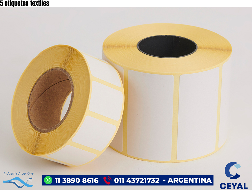 5 etiquetas textiles
