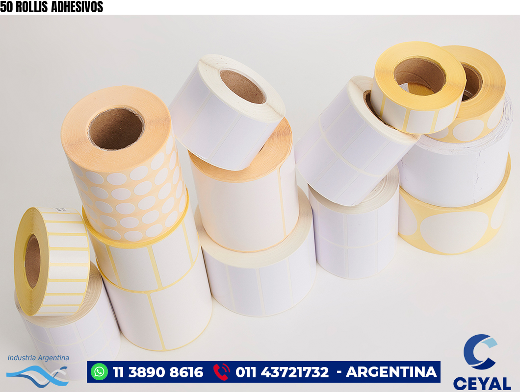 50 ROLLIS ADHESIVOS
