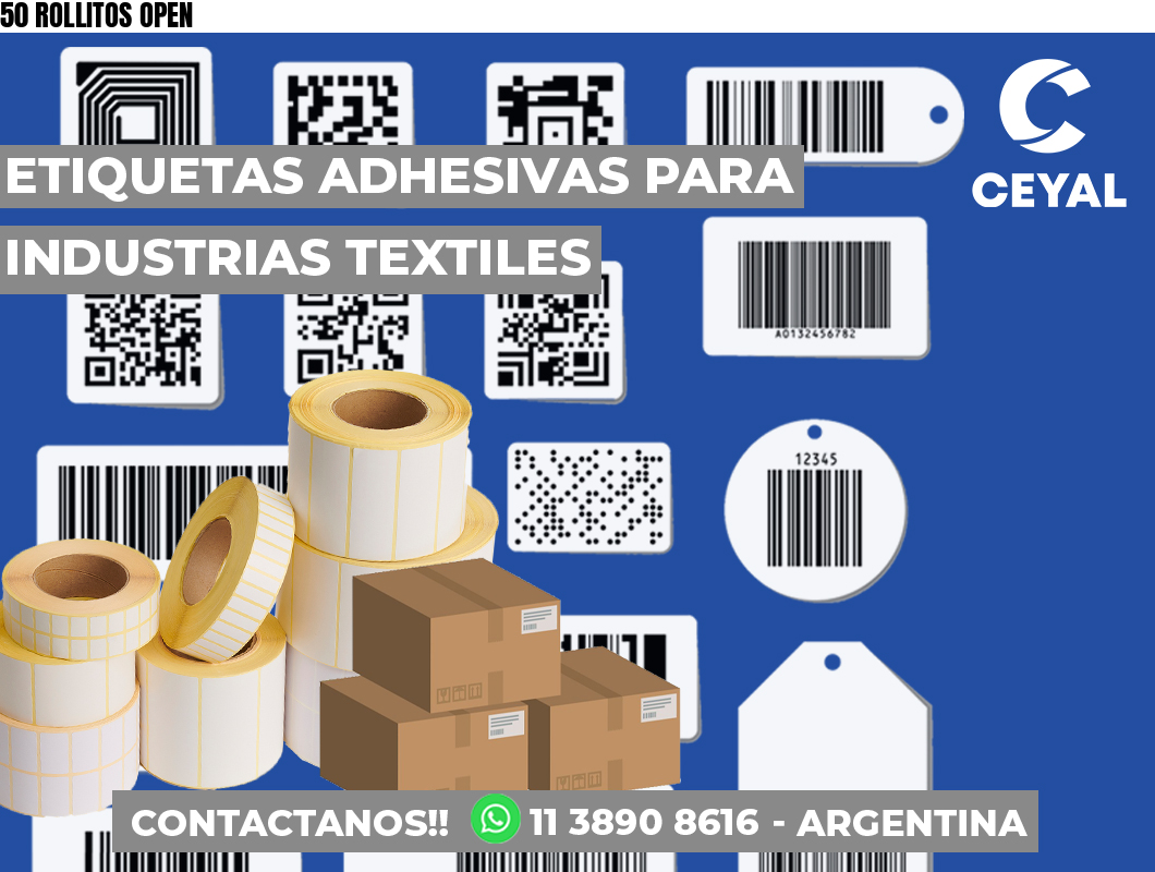 50 ROLLITOS OPEN