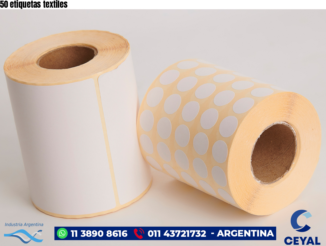 50 etiquetas textiles