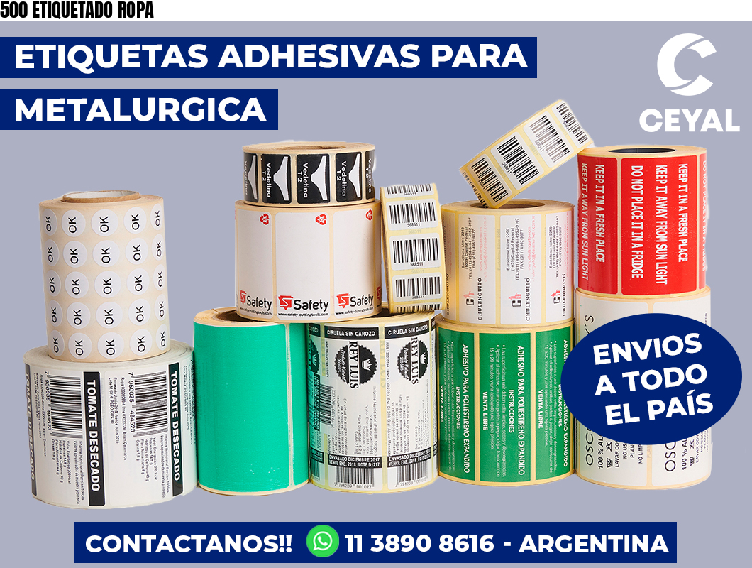 500 ETIQUETADO ROPA