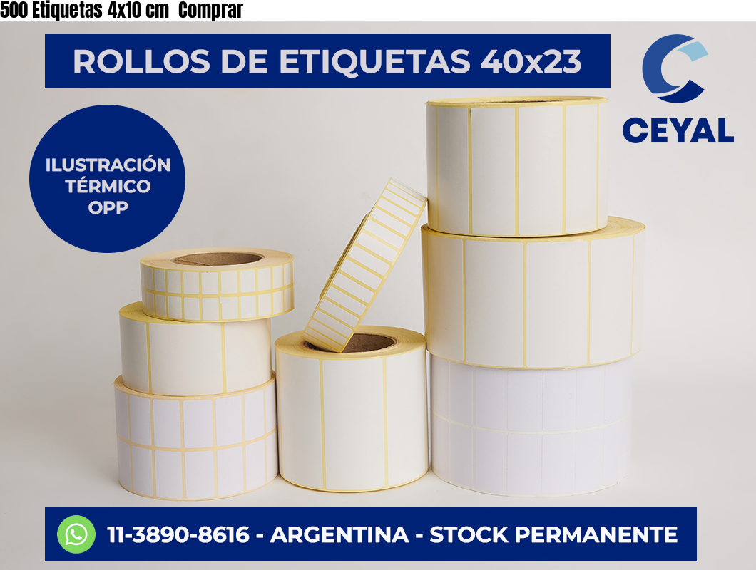 500 Etiquetas 4×10 cm  Comprar