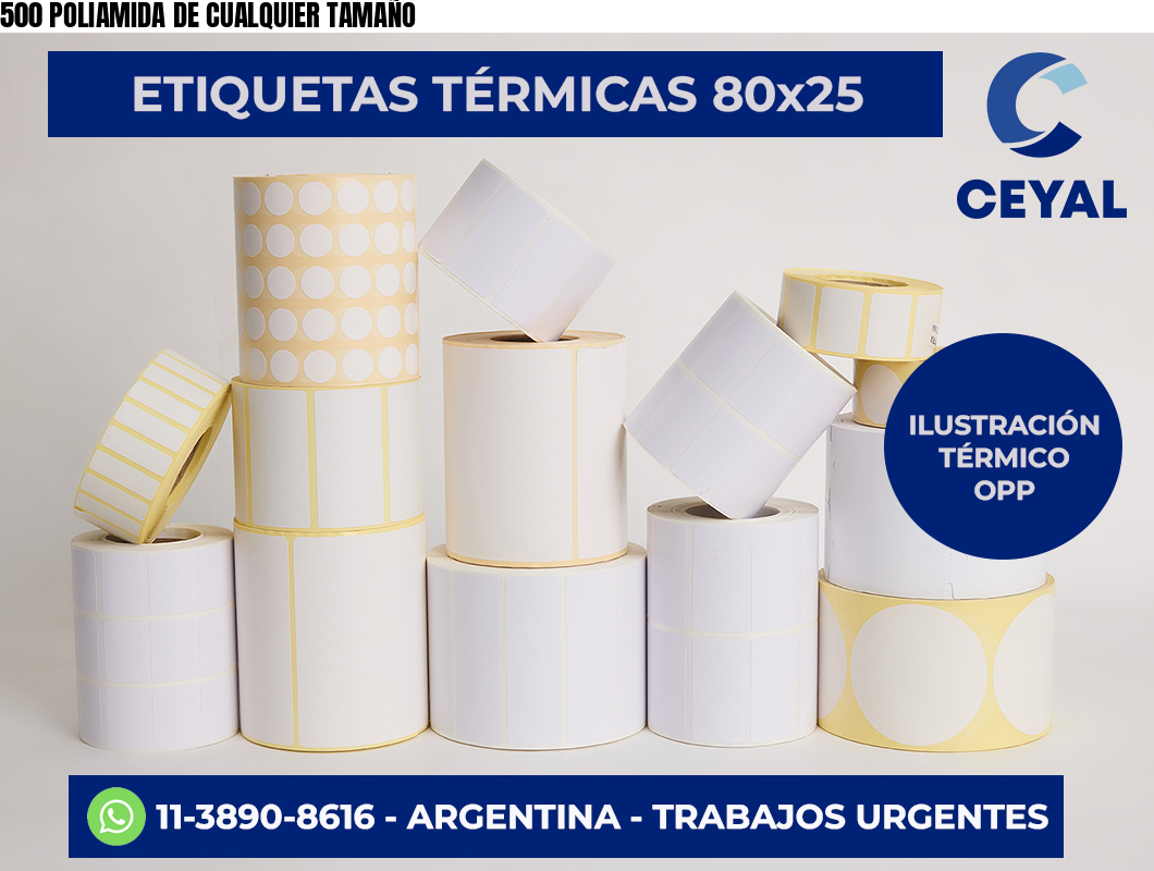 500 POLIAMIDA DE CUALQUIER TAMAÑO