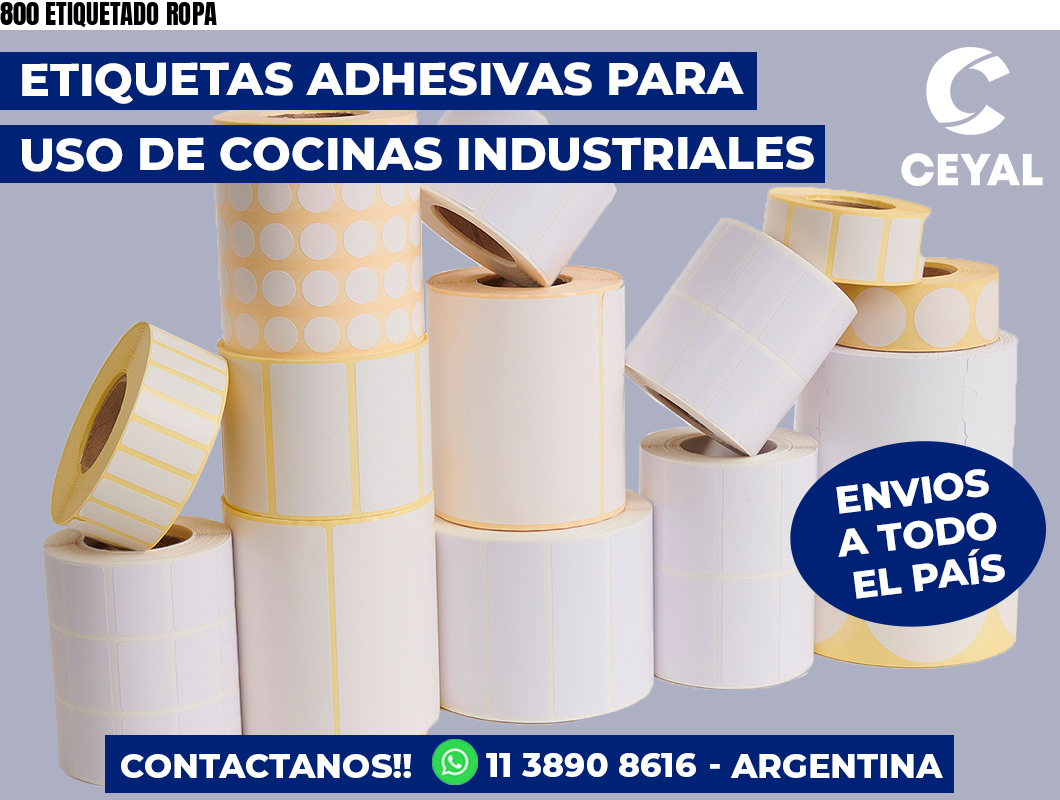 800 ETIQUETADO ROPA