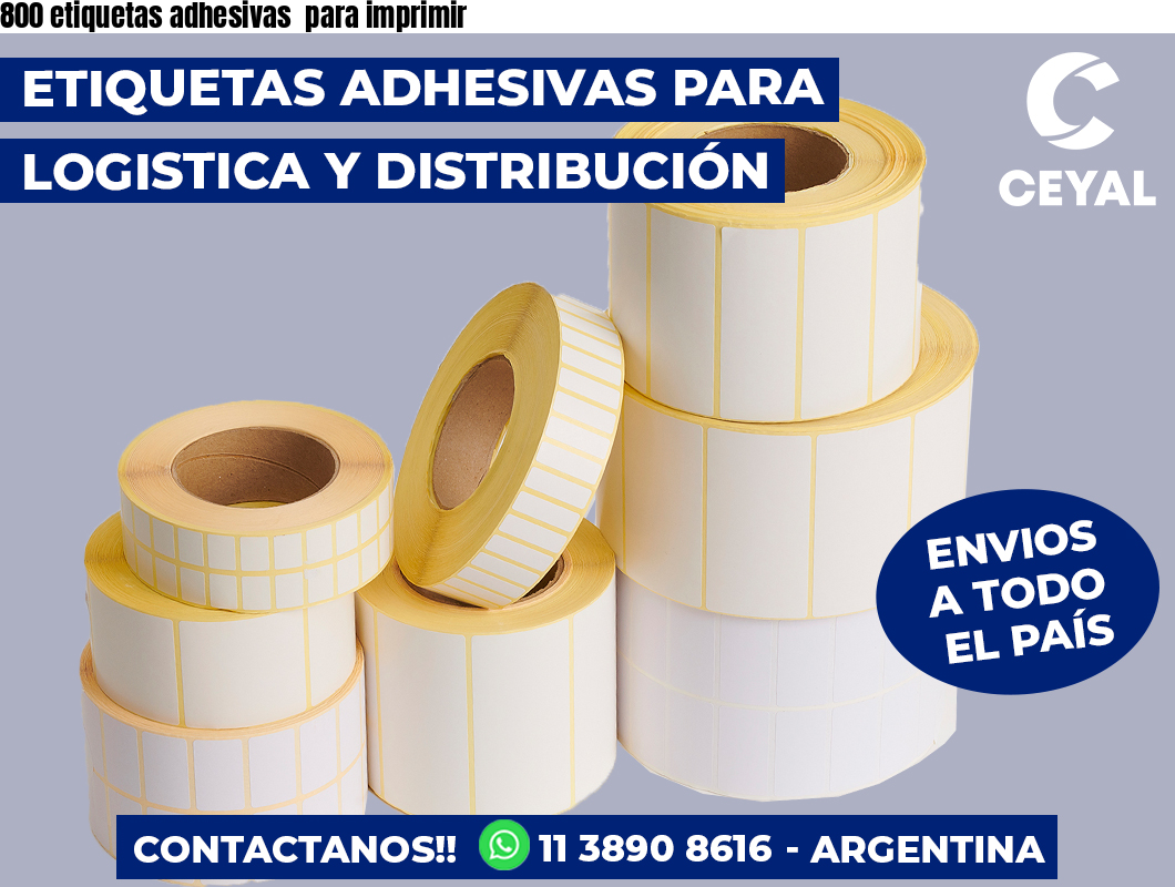 800 etiquetas adhesivas  para imprimir