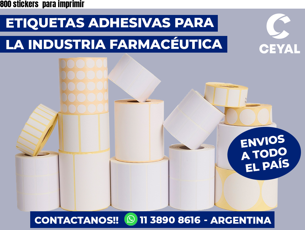 800 stickers  para imprimir