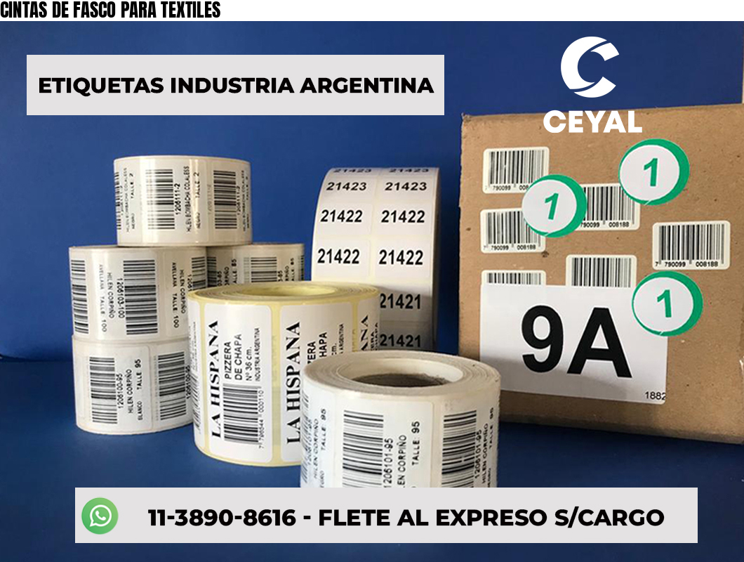 CINTAS DE FASCO PARA TEXTILES