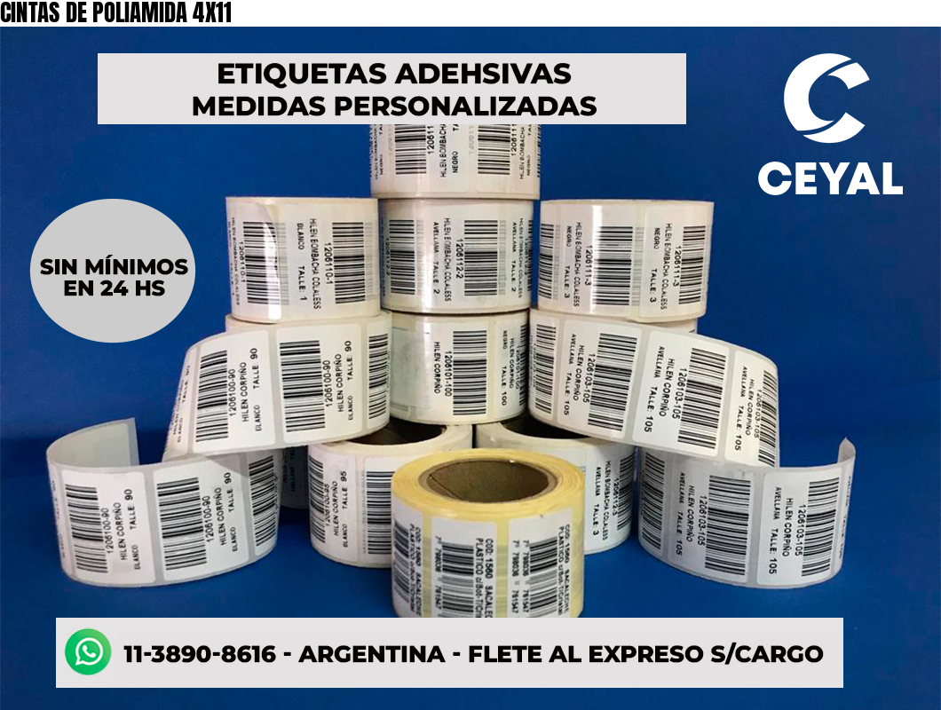 CINTAS DE POLIAMIDA 4X11