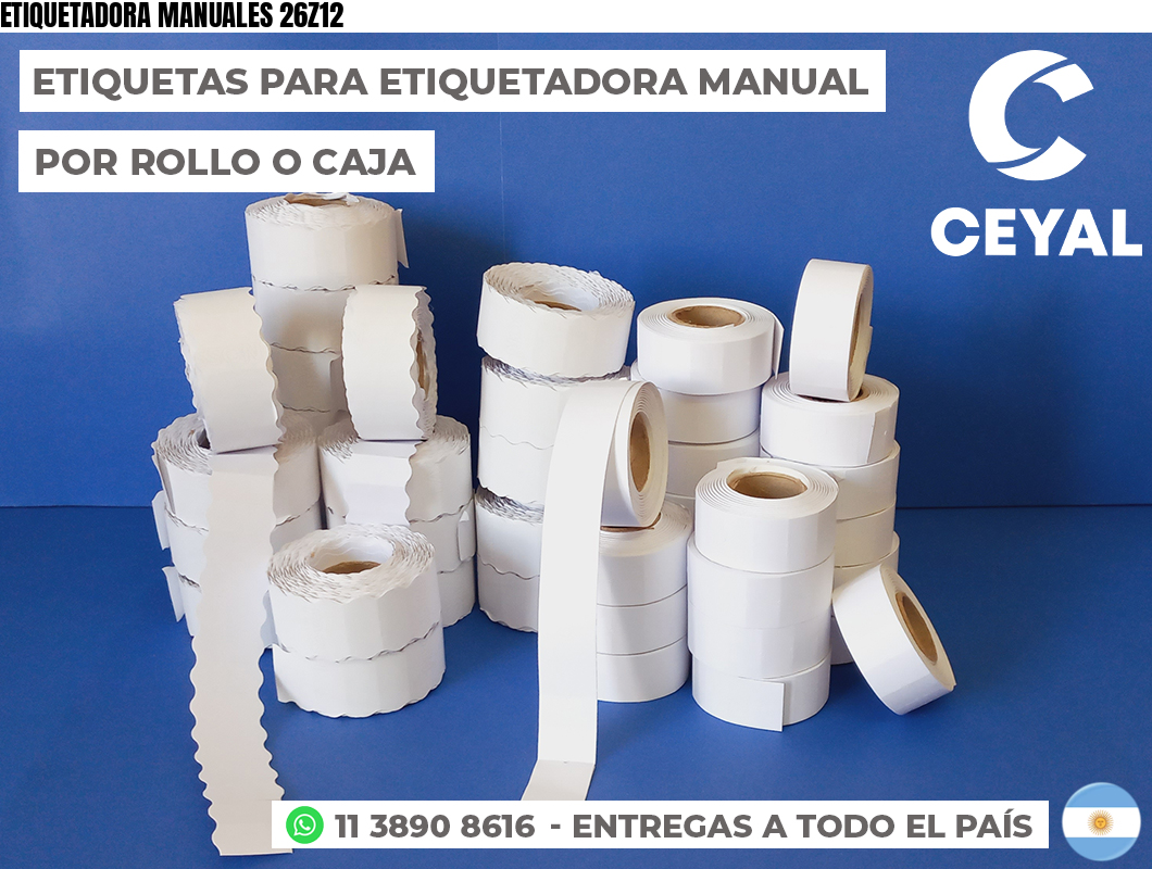 ETIQUETADORA MANUALES 26Z12