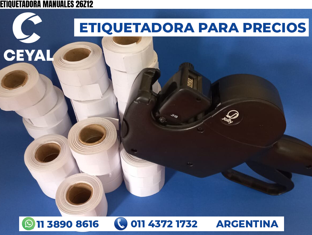 ETIQUETADORA MANUALES 26Z12