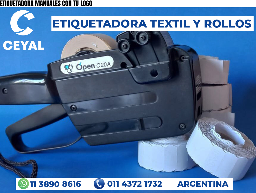 ETIQUETADORA MANUALES CON TU LOGO